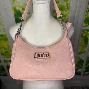 Juicy Couture Pink Shoulder Bag with Gold Hardware